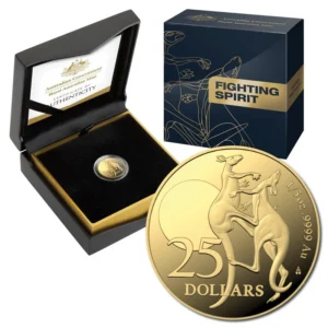 2023 $25 Kangaroo Fighting Spirit 1/5oz Gold Proof Coin