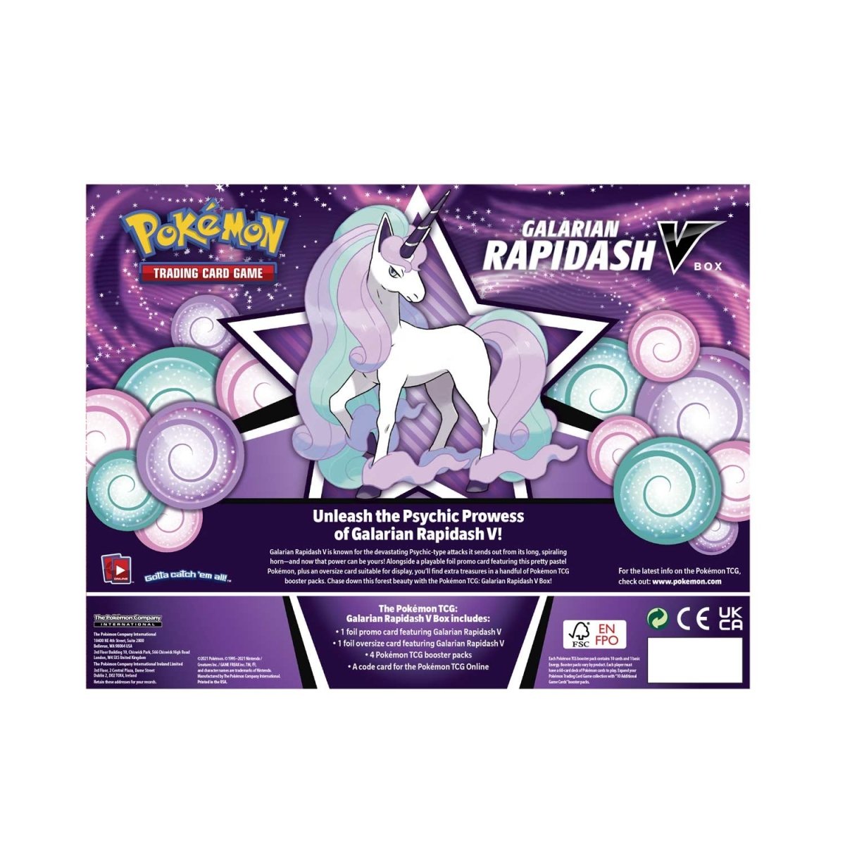 Pokémon TCG: Galarian Rapidash V Box - Image 3