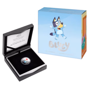 2024 $1 Bluey Dollarbucks Fine Silver Coloured Proof Coin